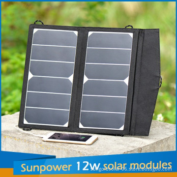 12w Sunpower Portable Solar Charger panel